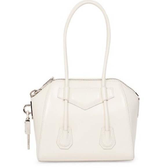 Givenchy Handbags - New Givenchy Mini Antigona Ivory Lock bag in box leather